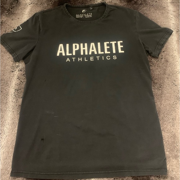 Alphalete vintage black performance shirt silver édition large - Picture 1 of 3
